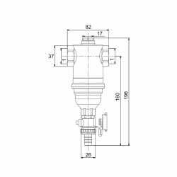 Фільтр самопромивний з магнітом Icma для закритої системи 1" №746 Фільтр самопромивний з магнітом Icma для закритої системи 1" №746