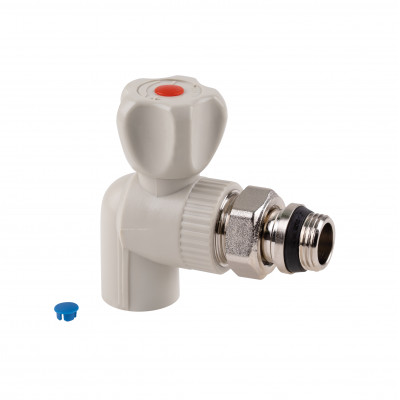 Кран кульовий радіаторний PPR Thermo Alliance 20х1\2" кутовий Кран кульовий радіаторний PPR Thermo Alliance 20х1\2" кутовий