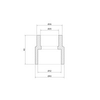 Муфта PPR Thermo Alliance 32х25 Муфта PPR Thermo Alliance 32х25