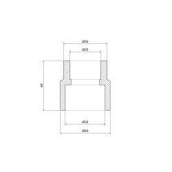 Муфта PPR Thermo Alliance 32х25