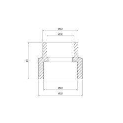 Муфта PPR Thermo Alliance 40х32
