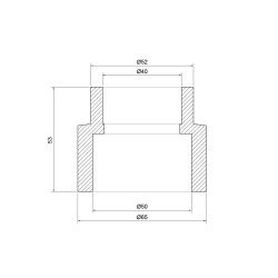 Муфта PPR Thermo Alliance 50х40