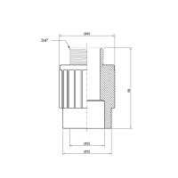 Муфта PPR Thermo Alliance 25х3\4" ЗР
