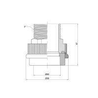 Муфта PPR Thermo Alliance 63х2" ЗР Муфта PPR Thermo Alliance 63х2" ЗР