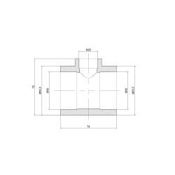 Трійник PPR Thermo Alliance 50х25х50 Трійник PPR Thermo Alliance 50х25х50