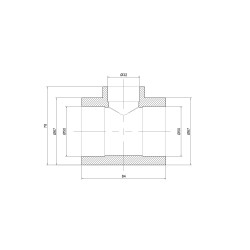 Трійник PPR Thermo Alliance 50х32х50 Трійник PPR Thermo Alliance 50х32х50