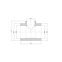 Трійник PPR Thermo Alliance 63х40х63 Трійник PPR Thermo Alliance 63х40х63