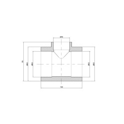Трійник PPR Thermo Alliance 63х40х63 Трійник PPR Thermo Alliance 63х40х63