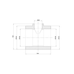 Трійник PPR Thermo Alliance 110х50х110