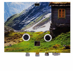 Колонка газова димохідна Thermo Alliance JSD20-10GC 10 л панель скляна з малюнком гори Колонка газова димохідна Thermo Alliance JSD20-10GC 10 л панель скляна з малюнком гори