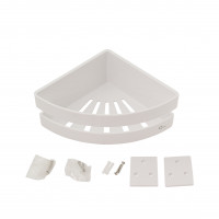 Полиця кутова Qtap Police пластикова QTPL01 White Полиця кутова Qtap Police пластикова QTPL01 White