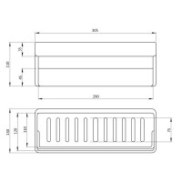 Полиця універсальна Qtap Police пластикова QTPL02 White