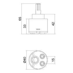 Картридж (CRM) - 55 00 040 00 40 мм Lidz Картридж (CRM) - 55 00 040 00 40 мм Lidz