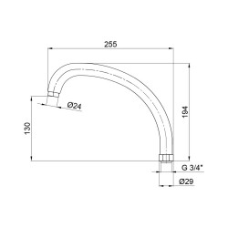 Гусак (CRM) - 54 01 273 00 для кухні Lidz Гусак (CRM) - 54 01 273 00 для кухні Lidz