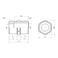 Ніпель подовжений SD Forte 1/2" SF35815L Ніпель подовжений SD Forte 1/2" SF35815L