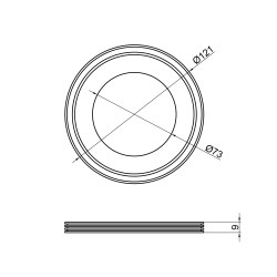 Манжет для унітаза TA Sewage "пелюстка" Манжет для унітаза TA Sewage "пелюстка"