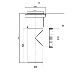 Ревізія PPR каналізаційна TA Sewage 50 Ревізія PPR каналізаційна TA Sewage 50