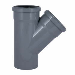 Трійник PPR каналізаційний TA Sewage 110, 45° Трійник PPR каналізаційний TA Sewage 110, 45°