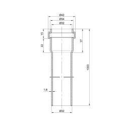 Труба PPR каналізаційна TA Sewage 32х1,8, 1 м Труба PPR каналізаційна TA Sewage 32х1,8, 1 м
