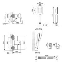 Змішувач для душу Lidz (NKS) 10 30 010