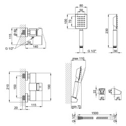 Змішувач для душу Lidz (NKS) 10 30 010 Змішувач для душу Lidz (NKS) 10 30 010