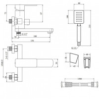 Змішувач для ванни Lidz (NKS) 10 30 006-1 New Змішувач для ванни Lidz (NKS) 10 30 006-1 New