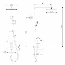 Душова система Lidz (NKS) 10 30 1005