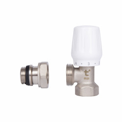 Кран радіаторний SD Plus 1\2" ВЗ з антипротіканням кутовий SD228W15