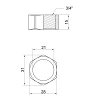 Запчастина (CRM) - 46 01 020 00 гайка на ексцентрик Lidz