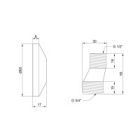 Запчастина (CRM) - 46 02 013 00 ексцентрик з відбивачем Lidz