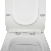 Унітаз-компакт Qtap Crow безобідковий з сідінням Soft-close QT05222170W