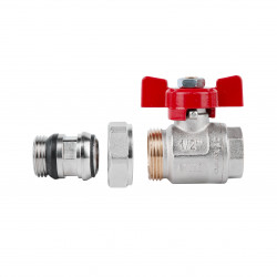 Кран кульовий "Американка" Icma 1\2" з антипротіканням прямий №348