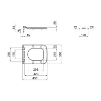 Сидіння для унітаза Qtap (Crow) з мікроліфтом Slim QT0599SC2170W
