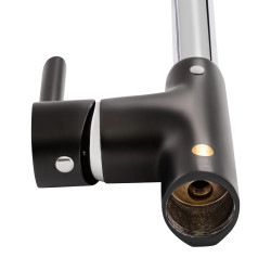 Змішувач для кухні Grand 007F U-образний Black (k35) Qtap