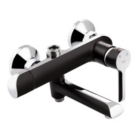 Душова система універсальна Qtap Grand на три споживача (з виливом) QTGRABCR1004 Chrome\Black Душова система універсальна Qtap Grand на три споживача (з виливом) QTGRABCR1004 Chrome\Black