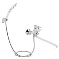 Змішувач для ванни Grand 005 довгий вилив White (k35) Qtap Змішувач для ванни Grand 005 довгий вилив White (k35) Qtap