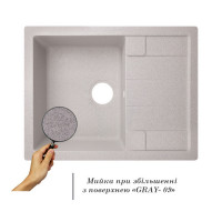 Кухонна мийка Lidz 650x500\200 GRA-09 (LIDZGRA09650500200)