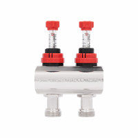 Колектор з витратомірами SD Forte 1" 2 виходи SF001W2