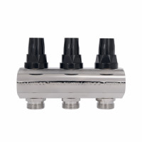 Колектор з витратомірами SD Forte 1" 3 виходи SF001W3