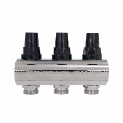 Колектор з витратомірами SD Forte 1" 3 виходи SF001W3