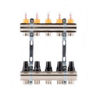 Колектор з витратомірами SD Forte 1" 4 виходи SF001W4 Колектор з витратомірами SD Forte 1" 4 виходи SF001W4