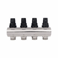 Колектор з витратомірами SD Forte 1" 4 виходи SF001W4
