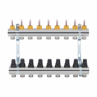 Колектор з витратомірами SD Forte 1" 9 виходів SF001W9 Колектор з витратомірами SD Forte 1" 9 виходів SF001W9