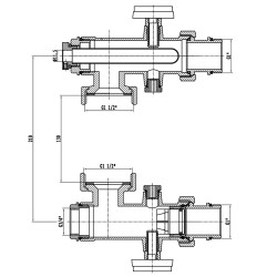 Конектор для колектора SD Forte 1" SF005W25 Конектор для колектора SD Forte 1" SF005W25