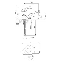 Змішувач (CRM) Mars 81 002М для кухні (k40) Lidz Змішувач (CRM) Mars 81 002М для кухні (k40) Lidz