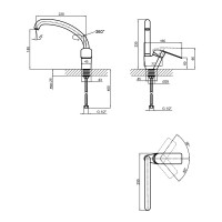 Змішувач (CRM) Mars 81 008F-3 для кухні U (k40) Lidz Змішувач (CRM) Mars 81 008F-3 для кухні U (k40) Lidz