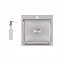 Набір 2 в 1 Lidz кухонна мийка H5050 3.0/1.0 мм Brush + дозатор для миючого засобу Набір 2 в 1 Lidz кухонна мийка H5050 3.0/1.0 мм Brush + дозатор для миючого засобу