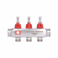 Колектор з витратомірами SD Plus 1" 3 виходи SD0043