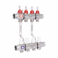 Колектор з витратомірами SD Plus 1" 4 виходи SD0044