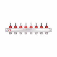 Колектор з витратомірами SD Plus 1" 8 виходів SD0048